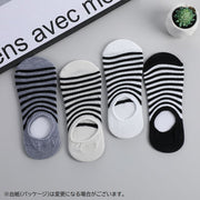 フットカバー 靴下 メンズ 男性用 浅履き カバーソックス ショートソックス くつ下 ボーダー柄 スニーカーイン スッキリ カジュアル おしゃれ