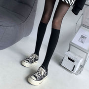 パンティストッキング ニーハイ風 ハイソックス風 パンスト フェイク ニーハイ ハイソックス ストッキング レディース フリーサイズ 女性用 婦人用 タイツ おしゃれ かわいい レッグウエア