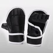 パンチンググローブ 1ペア ジム ボクシング トレーニング 練習用 サンドバッグ ミット打ち オープンフィンガー ハーフフィンガー 5本指 シンプル ブラック メンズ レディース 男性 女性 男女兼用 ユニセックス