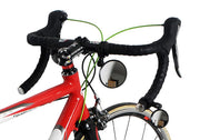 バックミラー 自転車用 左右2個セット バーエンドミラー 補助ミラー 後方確認 角度調節可 ロードバイク ママチャリ 電動自転車 後付け 円形 丸型