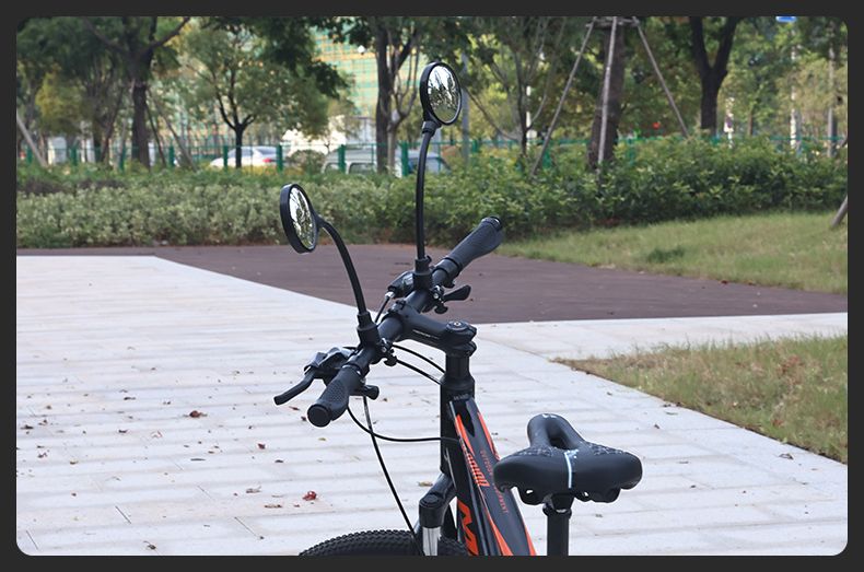 自転車用 バックミラー サイクルミラー 凸面鏡 フレキシブルアーム ロング 商品画像4
