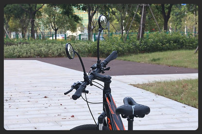 自転車用 バックミラー サイクルミラー 凸面鏡 フレキシブルアーム ロング 商品画像4