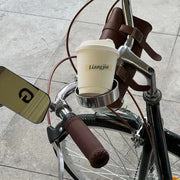 ドリンクホルダー カップホルダー 単品 1個 自転車 ハンドル取り付け 飲み物 取付簡単 シンプル コンパクト サイクリング 便利 自転車アクセサリー