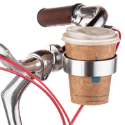 ドリンクホルダー カップホルダー 単品 1個 自転車 ハンドル取り付け 飲み物 取付簡単 シンプル コンパクト サイクリング 便利 自転車アクセサリー