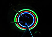 スポークライト ホイールライト 単品 1個 自転車用 ボタン電池式 LED 防水 クリップ 光る タイヤ 夜間走行 事故防止 追突防止 安全 サイクリング
