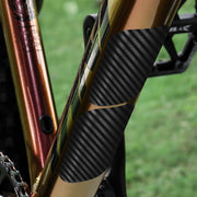 チェーンステープロテクター シールタイプ 自転車用品 クリア ブラック ピンク イエロー シンプル 傷防止 車体保護