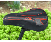 サドルカバー シートカバー 自転車 クッション ソフトパッド 衝撃吸収 3D立体 反射材 マウンテンバイク ロードバイク クロスバイク クール お洒落 柔らかい フィット スリム