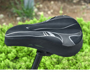 サドルカバー シートカバー 自転車 クッション ソフトパッド 衝撃吸収 3D立体 反射材 マウンテンバイク ロードバイク クロスバイク クール お洒落 柔らかい フィット スリム