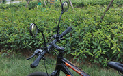 自転車用ミラー 1ペア 計2個 バックミラー サイドミラー サイクルミラー ハンドルバー用 安全対策 後方確認 後付け ロードバイク クロスバイク