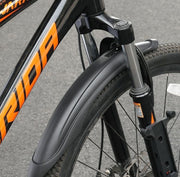 自転車用泥よけ フェンダー 前後セット フロント リア 無地 黒 泥はね防止 飛び散り防止 取り付け簡単 汎用 サイクル用 マウンテンバイク ロードバイク クロスバイク 自転車用グッズ