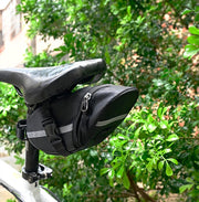 サドルバッグ 自転車用 リアバッグ ポーチ ケース 反射材付き ワンタッチバックル 取り付け簡単 オックスフォード 大容量 小物入れ 収納 ファスナー サイクリング ロードバイク マウンテンバイク