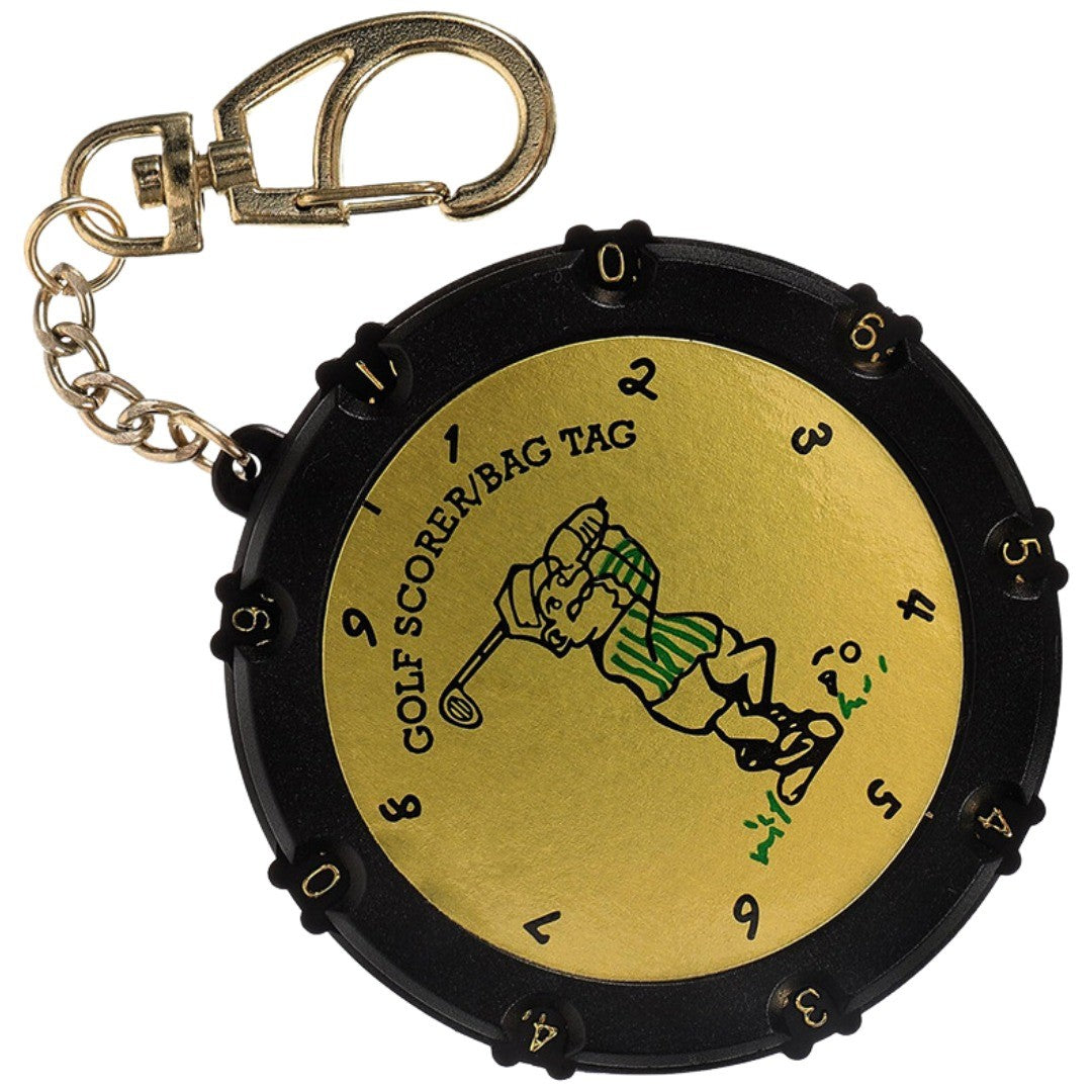 ゴルフスコアカウンター 18ホール ゴルフ用品 ラウンドアクセサリー 数字 カウンター スコアキーパー キーホルダー コンパクト