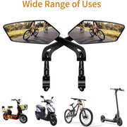 自転車用ミラー サイクルミラー 右用 左用 単品 1個 360度回転 角度調節可能 鏡 後方確認 シンプル 自転車用品 ロードバイク クロスバイク ハンドルバー 取り付け サイクリング