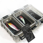 釣り用ポータブル小物入れ 4個セット タックルボックス ツールボックス マグネット式 連結 取外し可能 釣り具 釣り針 針ケース ルアー フタ付き 防水 マルチケース フィッシング 小物入れ 持ち運び コンパクト 整理 仕分け 収納