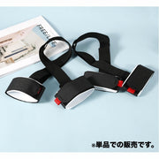 スキーバンド スキー板 キャリーベルト ショルダーバンド スキー用品 ウィンタースポーツ 持ち運び 斜め掛け 肩掛け 長さ調節 着脱簡単 携帯 便利