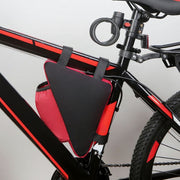 フレームバッグ ドリンクホルダー 自転車用 自転車バッグ 三角バッグ 自転車ポーチ 車体装着バッグ マウンテンバイク サイクリング ペットボトル 水筒 ドリンク 車体装着 三角形 面ファスナー 便利 小物収納 シンプル