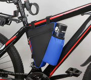 フレームバッグ ドリンクホルダー 自転車用 自転車バッグ 三角バッグ 自転車ポーチ 車体装着バッグ マウンテンバイク サイクリング ペットボトル 水筒 ドリンク 車体装着 三角形 面ファスナー 便利 小物収納 シンプル