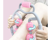 ストレッチローラー トレーニングローラー ヨガローラー 筋膜リリース エクササイズ トレーニンググッズ ダイエット器具 凹凸 グリップ 筋トレ ボディケア リラックス 足裏 背中 太もも 腰 首 肩 おしゃれ かわいい おうちトレーニング 自宅 セルフケア