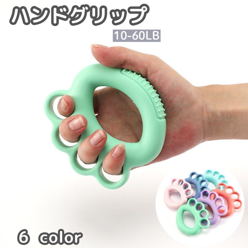 ハンドグリップ 握力トレーニング 握力強化 リング型 トレーニング器具 エクササイズ 筋トレ器具 負荷 指の運動 訓練 隙間時間 コンパクト