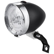 自転車用ライト ヘッドライト LEDライト 砲弾型 砲丸型 電池式 明るい 防水 軽量 レトロ感 クラシック感 ファットバイク