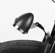 自転車用ライト ヘッドライト LEDライト 砲弾型 砲丸型 電池式 明るい 防水 軽量 レトロ感 クラシック感 ファットバイク