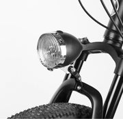 自転車用ライト ヘッドライト LEDライト 砲弾型 砲丸型 電池式 明るい 防水 軽量 レトロ感 クラシック感 ファットバイク