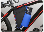 フレームバッグ ドリンクホルダー 自転車バッグ 三角バッグ 自転車ポーチ 車体装着バッグ 自転車 マウンテンバイク サイクリング ペットボトル 水筒 ドリンク 車体装着 三角 トライアングル型 面ファスナー マジック テープ ファスナー ジッパー 便利 小物収納 シンプル
