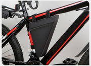 フレームバッグ ドリンクホルダー 自転車バッグ 三角バッグ 自転車ポーチ 車体装着バッグ 自転車 マウンテンバイク サイクリング ペットボトル 水筒 ドリンク 車体装着 三角 トライアングル型 面ファスナー マジック テープ ファスナー ジッパー 便利 小物収納 シンプル