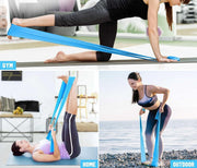 エクササイズバンド トレーニングチューブ ストレッチ フィットネス トレーニング 筋トレ ダイエット 引き締め ヨガ ゴム コンパクト 省スペース 軽量 スポーツ器具