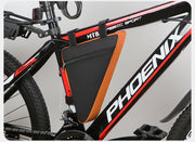 フレームバッグ 自転車バッグ 三角バッグ 自転車ポーチ 車体装着バッグ 自転車 マウンテンバイク サイクリング 車体装着 三角 トライアングル型 面ファスナー ファスナー ジッパー 便利 小物収納 シンプル
