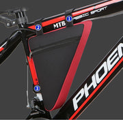 フレームバッグ 自転車バッグ 三角バッグ 自転車ポーチ 車体装着バッグ 自転車 マウンテンバイク サイクリング 車体装着 三角 トライアングル型 面ファスナー ファスナー ジッパー 便利 小物収納 シンプル