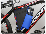 フレームバッグ ドリンクホルダー 自転車バッグ 三角バッグ 自転車ポーチ 車体装着バッグ 自転車 マウンテンバイク サイクリング ペットボトル 水筒 ドリンク 車体装着 三角 トライアングル型 面ファスナー ファスナー ジッパー 便利 小物収納 シンプル