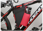 フレームバッグ ドリンクホルダー 自転車バッグ 三角バッグ 自転車ポーチ 車体装着バッグ 自転車 マウンテンバイク サイクリング ペットボトル 水筒 ドリンク 車体装着 三角 トライアングル型 面ファスナー ファスナー ジッパー 便利 小物収納 シンプル