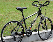 ハンドルグリップ 単品 1本 自転車用 ハンドルバー バタフライハンドル マルチポジションハンドル スポンジ バーエンドキャップ 滑り止め ロードバイク サイクリング ツーリング 無地 単色 黒