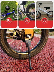 サイドスタンド キックスタンド 子供用自転車 片足タイプ 12インチ 14インチ 16インチ 18インチ 20インチ ブラック