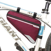 フレームバッグ 自転車 車体装着 バッグ 鞄 カバン ポーチ 自転車用品 自転車グッズ 自転車アクセサリー 三角形 トライアングル ジッパー チャック