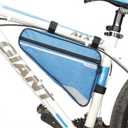 フレームバッグ 自転車 車体装着 バッグ 鞄 カバン ポーチ 自転車用品 自転車グッズ 自転車アクセサリー 三角形 トライアングル ジッパー チャック