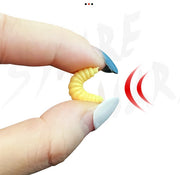 ソフトルアー 疑似餌 50個セット 釣り用具 釣り具 フィッシング道具 ワーム型 ウジ虫型 蛆虫型 アウトドア レジャー