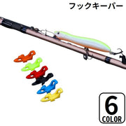 フックキーパー フックホルダー ルアー用 釣り具 フィッシング 固定 調整可能 釣り竿 ロッド 釣り針 ジグ エギ ゴムリング付き
