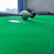 ビリヤード ストローク補助器具 5穴 5ホール キュー 練習用 練習器具 初心者 スティック対応 ラウンド 円型 クリア 透明 固定 ショット練習 穴あき 便利