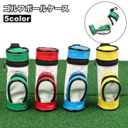 ゴルフボールケース 3個収納 ラウンド用品 レザー調 ティーホルダー ゴルフボールホルダー ボールポーチ