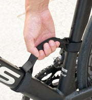 キャリーベルト 自転車フレームキャリー 持ち運び用 自転車用品 ハンドストラップ 持ち手 ハンドグリップ マジック テープ アウトドア サイクリング バイク 手提げ クロスバイク ロードバイク 自転車競技 シンプル 黒