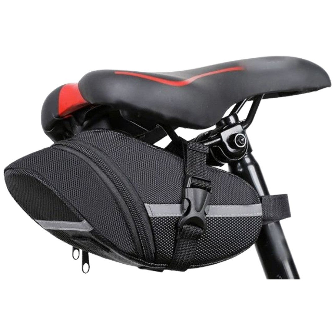 サドルバッグ 自転車 カバン ポーチ サドル下 反射材 取り付け簡単 防水 ワンタッチバックル 面ファスナー ファスナー 小物入れ アウトドア サイクリング マウンテンバイク ロードバイク バッグ テールバッグ 便利