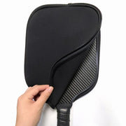 卓球ラケットケース テーブルテニスラケットカバー 1本収納 卓球用品 保護 防水 ファスナー ジッパー 無地 シンプル 黒 青 緑