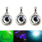 水中集魚灯 単品 1個 集⿂灯 LEDライト 水中灯 魚眼型 点滅 釣り フィッシング フィッシングツール 仕掛け 夜釣り 便利 リチウム