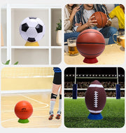 ボールスタンド ボールホルダー ボール置き シンプル バスケットボール サッカーボール バレーボール ラグビーボール 固定 スポーツ 青 赤 黄色 緑 オレンジ 単色