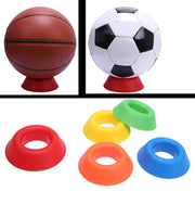 ボールスタンド ボールホルダー ボール置き シンプル バスケットボール サッカーボール バレーボール ラグビーボール 固定 スポーツ 青 赤 黄色 緑 オレンジ 単色
