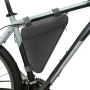 自転車バッグ フレームバッグ トライアングルバッグ 三角型 自転車アクセサリー 車体装着バッグ 防水 面ファスナー 簡単取り付け 工具入れ ポーチ サイクリング スマホ入れ お財布入れ 鍵 キー 収納 シンプル おしゃれ かっこいい スリム 小物入れ ブラック レッド ブルー