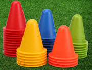 カラーコーン 8個セット 三角コーン マーカーコーン ミニコーン コーン スポーツ トレーニング コーナーポイント 練習 サッカー フットサル 陸上 体育 運動 軽量 競技 小さめ ミニサイズ ベーシック シンプル 目立つ