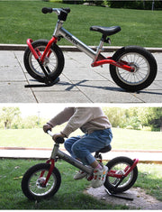 自転車スタンド 自転車立て 1台用 子供用 キッズ用 自転車用品 自転車ラック ディスプレイスタンド メンテナンス ガレージ マウンテンバイク ロードバイク クロスバイク シンプル 転倒防止 ブラック前輪 後輪 屋内 屋外 玄関収納